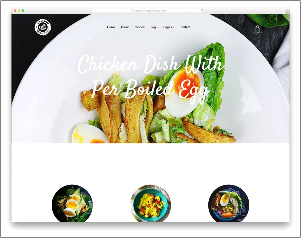 A Recipe & Food Web Template Free