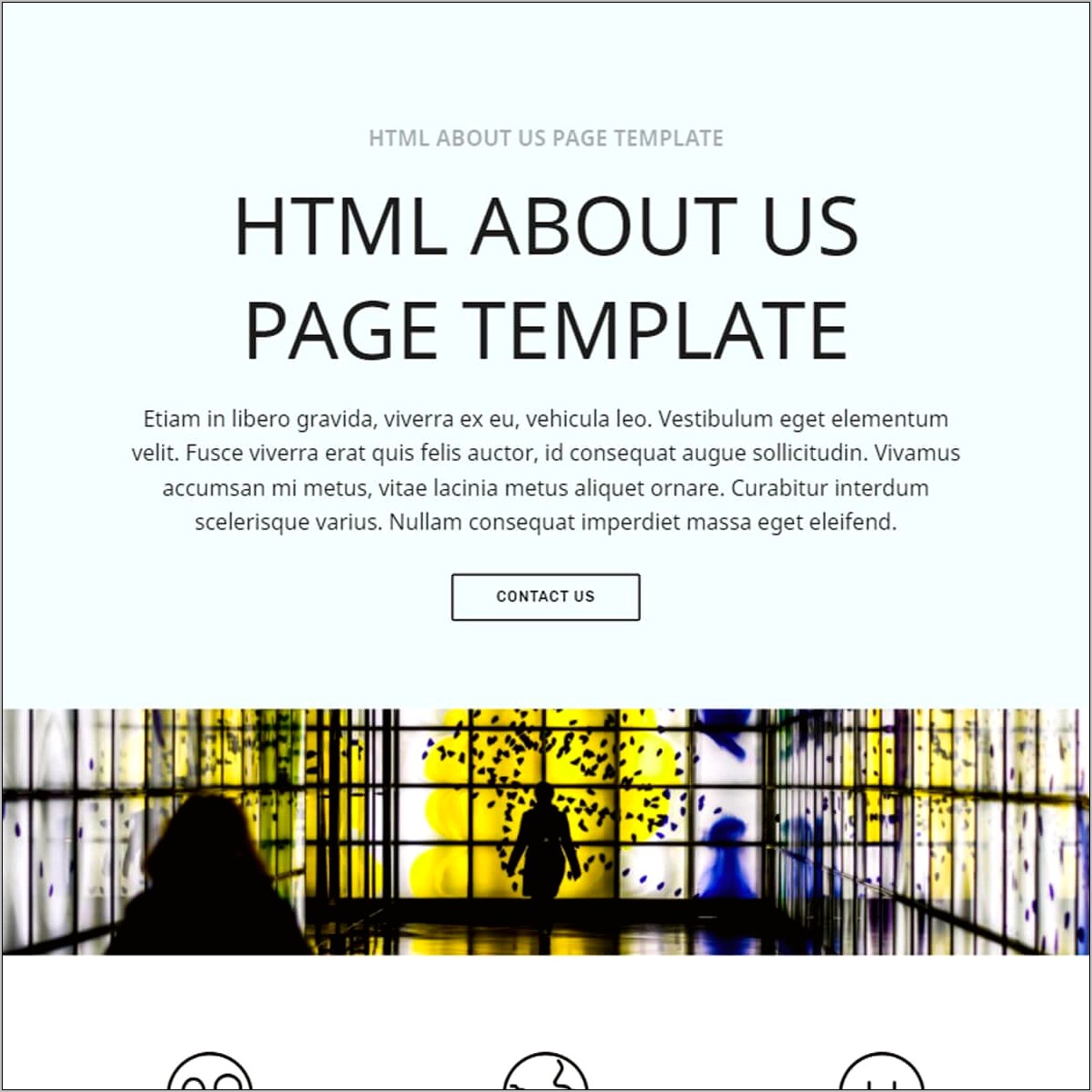 About Us Html Template Free Download