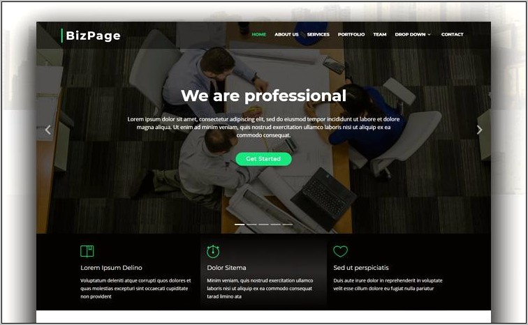 About Us Page Bootstrap Template Free