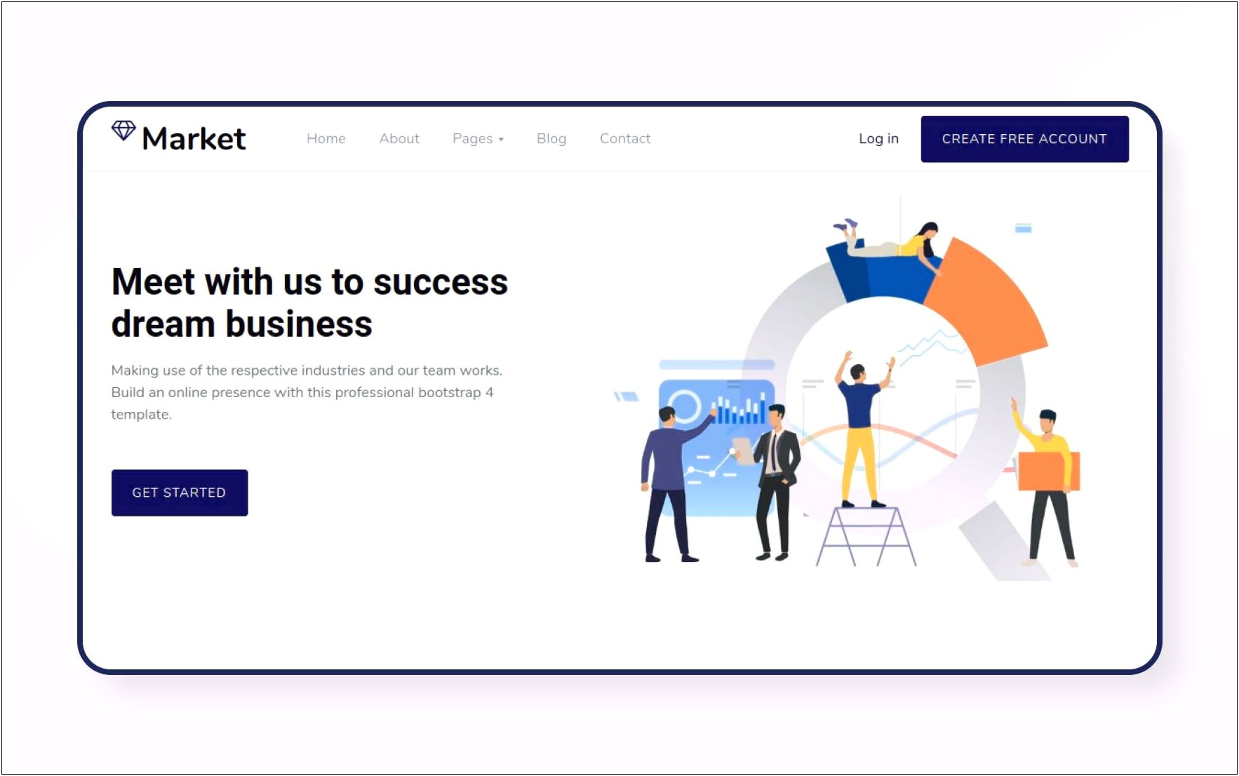 About Us Page Free Template Bootstrap