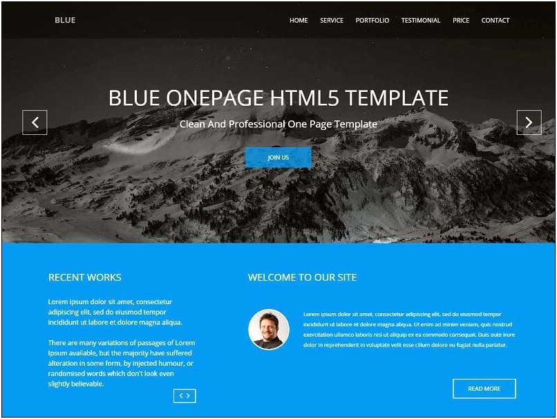 About Us Page Template Free Html