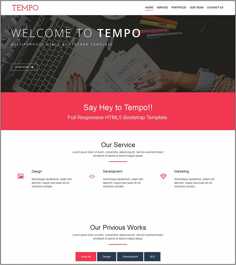 About Us Template Bootstrap Free Download