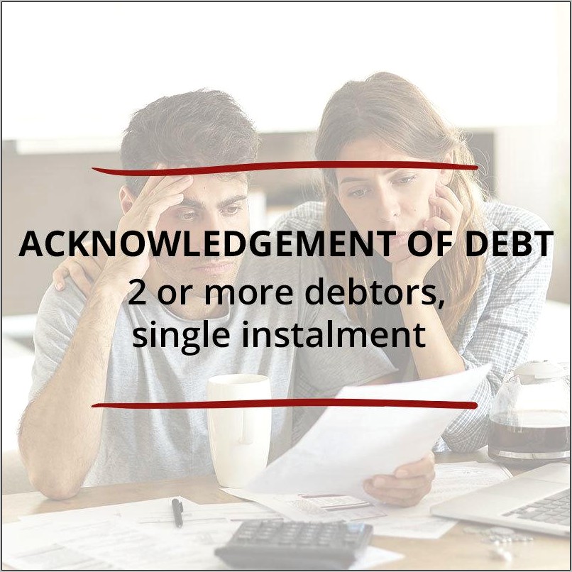 Acknowledgement Of Debt Template Free Nz