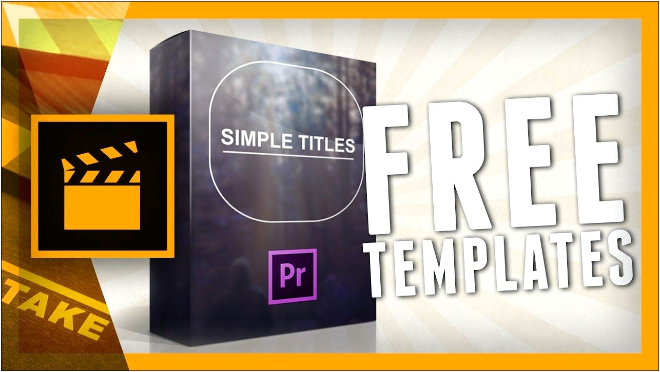 Adobe Premiere Pro Free Titles Templates