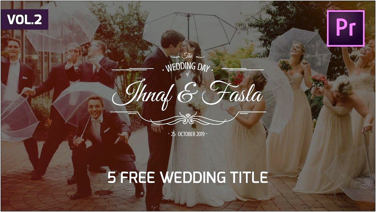 Adobe Premiere Wedding Title Templates Free