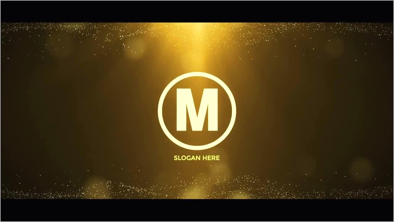 After Effects Gold Text Template Free
