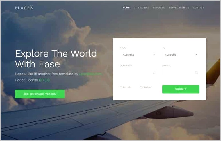Airline Reservation System Template Free Download