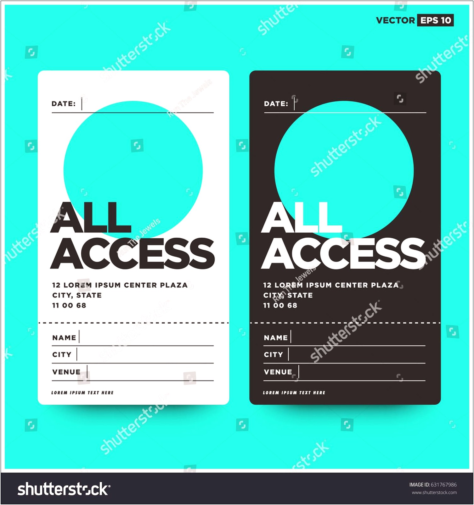 All Access Dating Pass Template Free