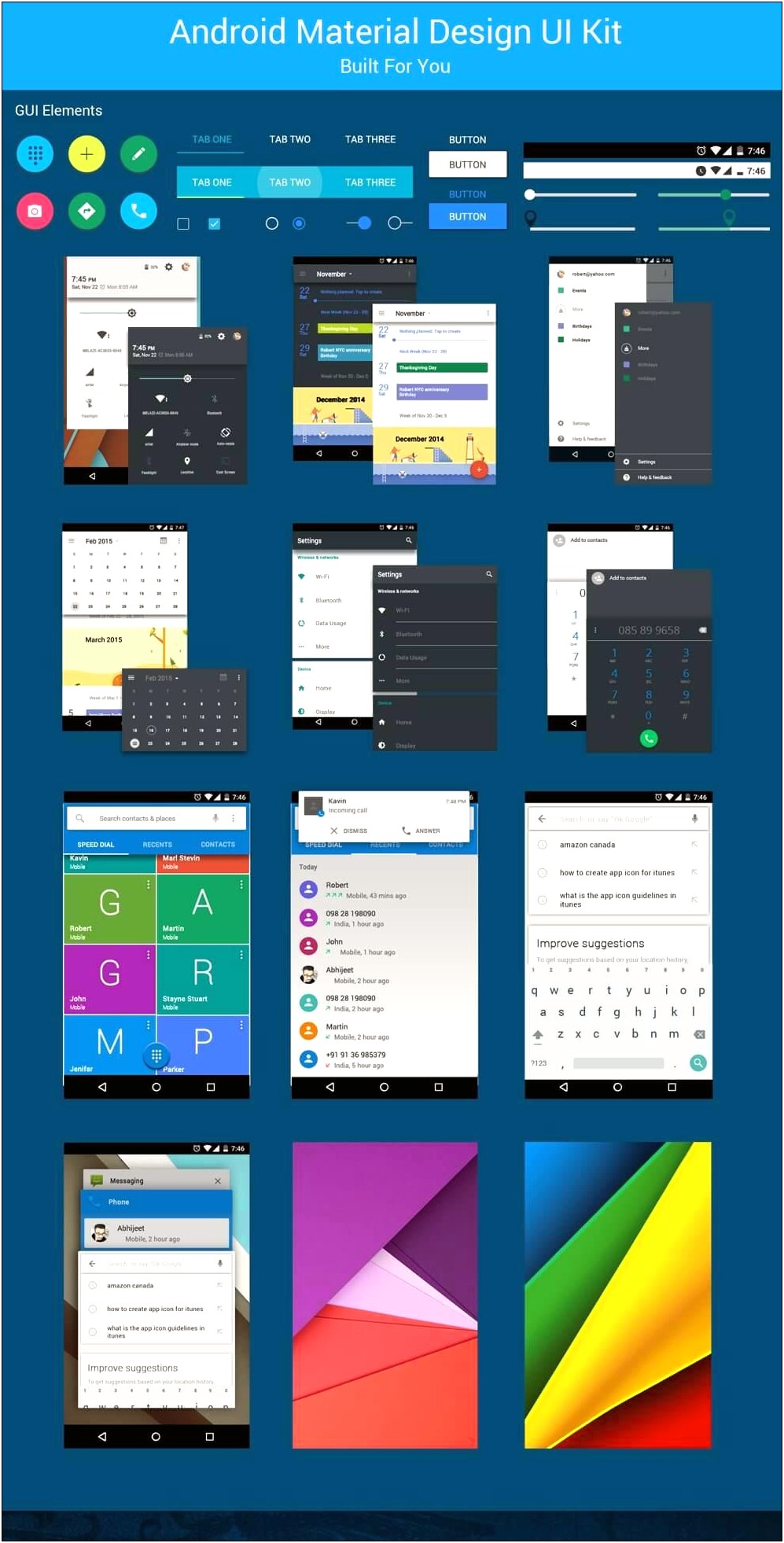 Android Ui Psd Templates Free Download