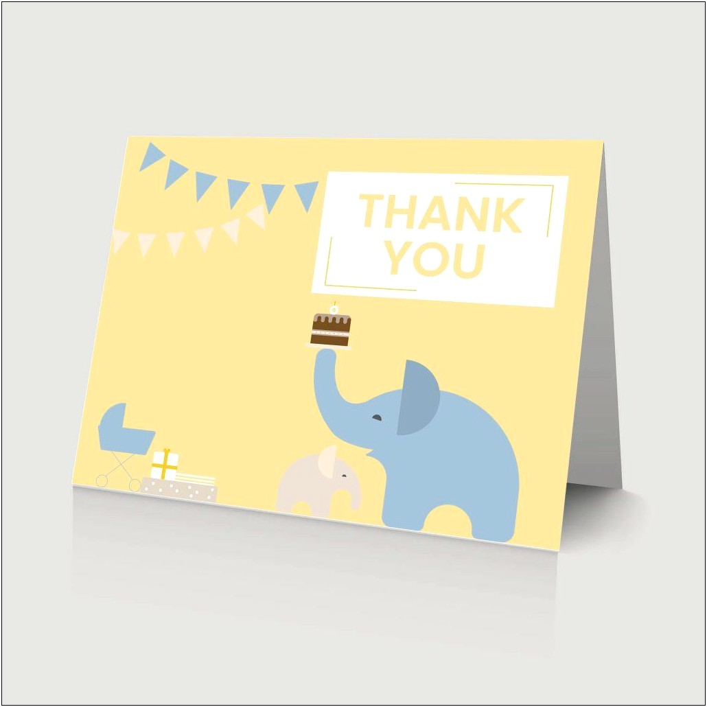 Animal Thank You Cards Free Template