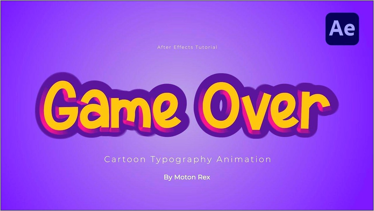 Animated Text Template After Effects Free