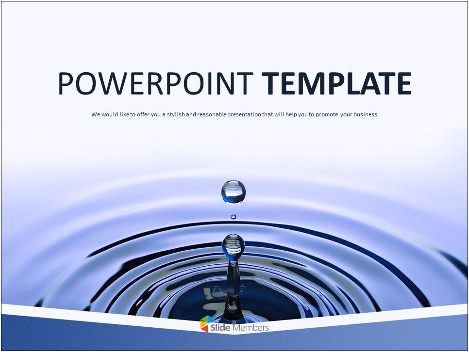 Animated Water Powerpoint Template Free Download