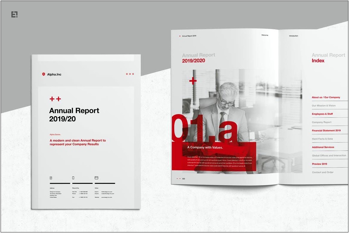 Annual Report Brochure Indesign Template Free