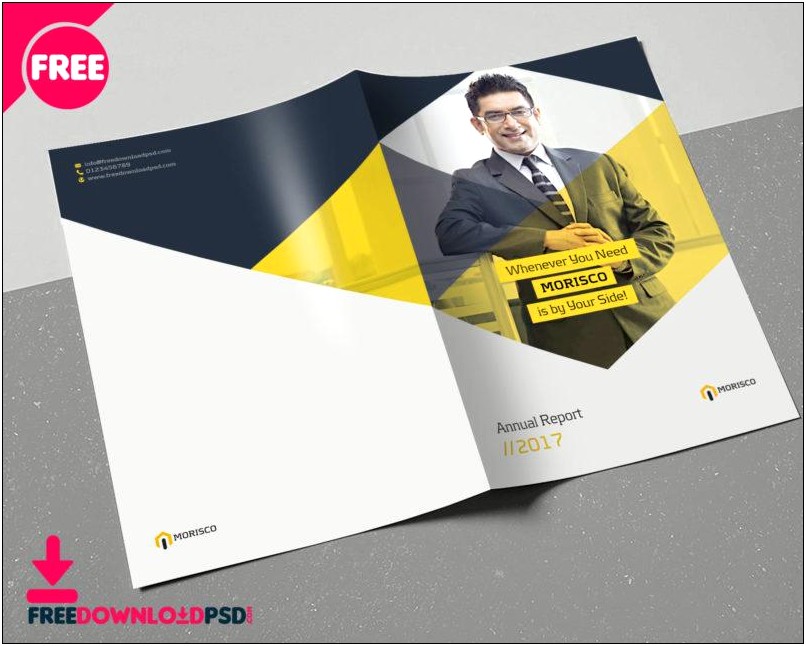 Annual Report Psd Template Free Download