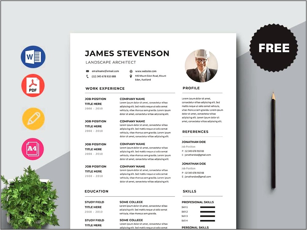 Architect Cv Template Word Free Download