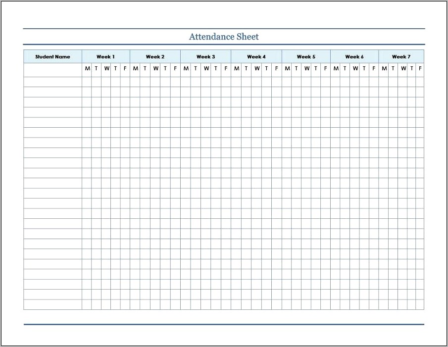 Attendance Management System Template Free Download
