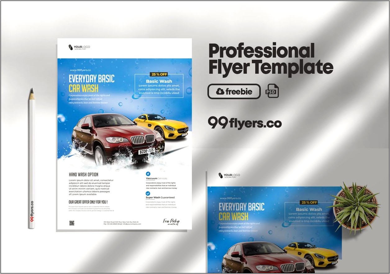 Auto Detailing Flyer Template Free Download