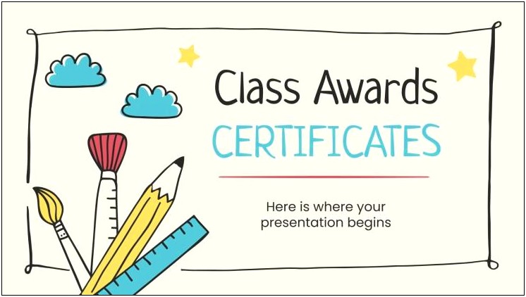 Award Certificate Template Free Google Docs