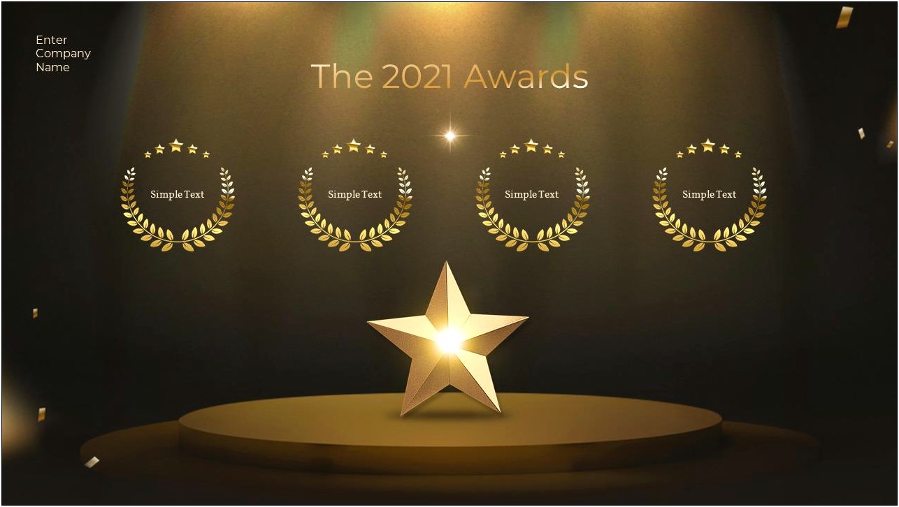 Award Design Powerpoint Template Free Download