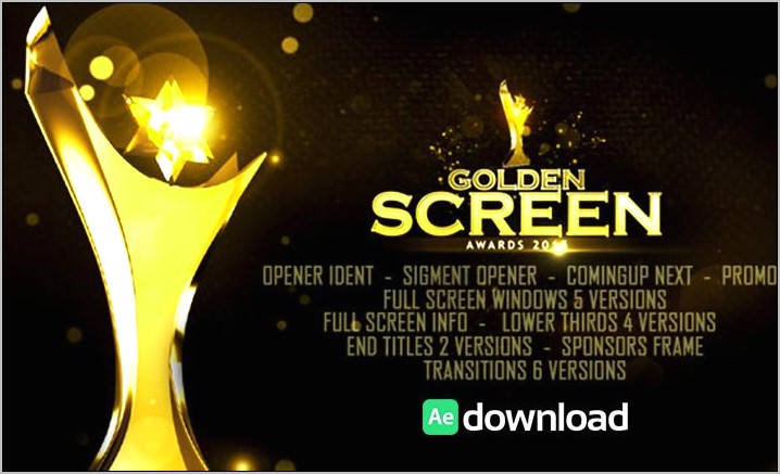 Award Show After Effects Template Free