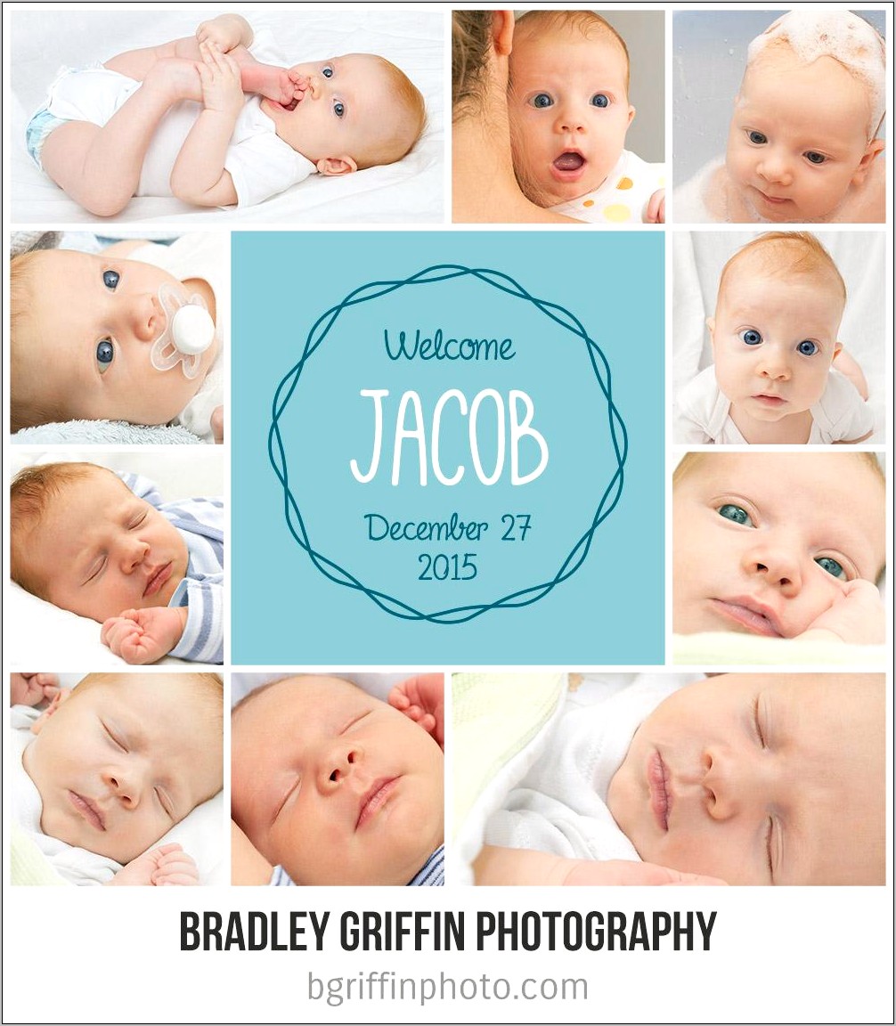 Baby Collage Template Psd Free Download