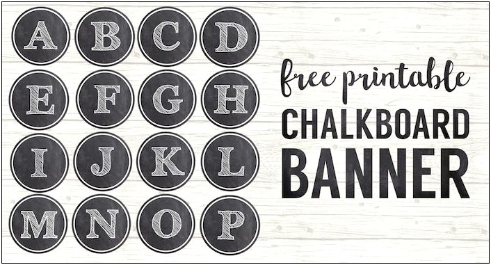 Baby First Birthday Chalkboard Template Free