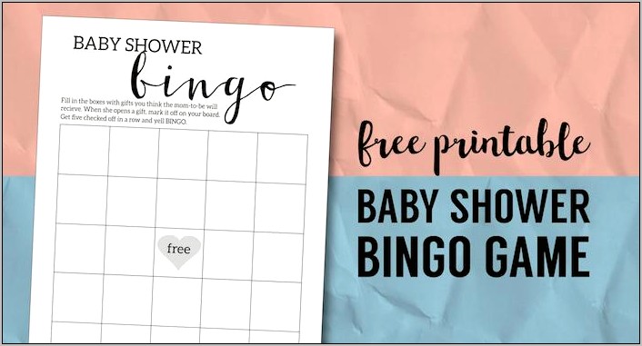 Baby Shower Gift List Template Free