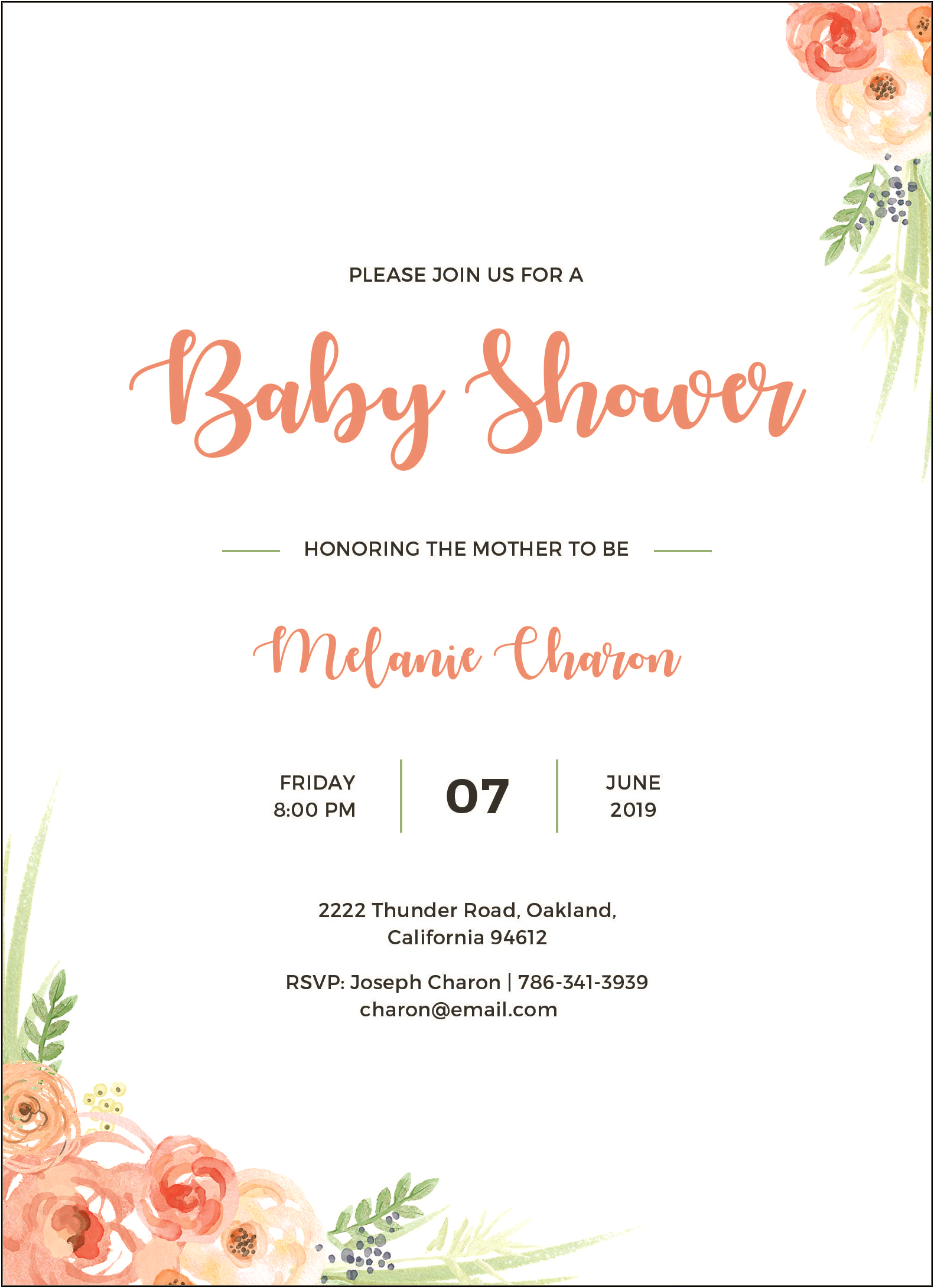Baby Shower Invitation Psd Templates Free