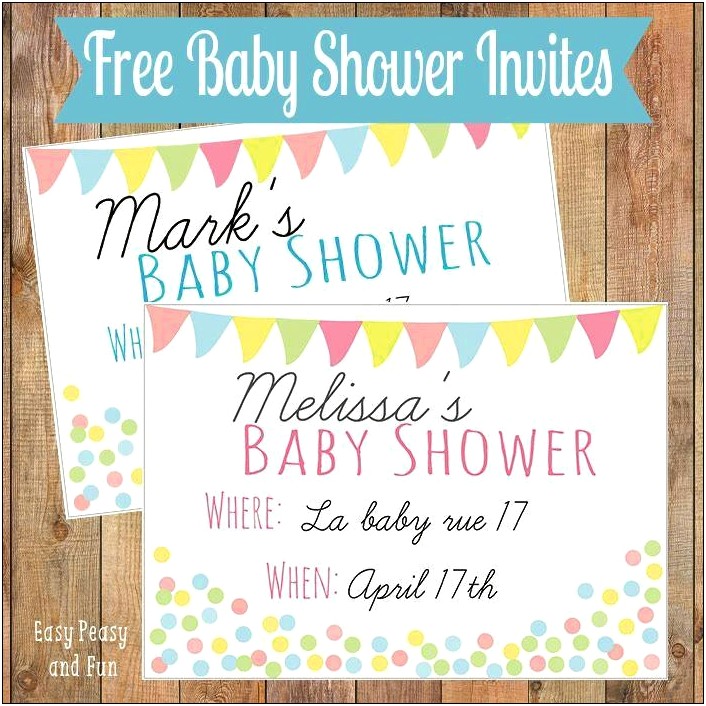 Baby Shower Psd Templates Free Download