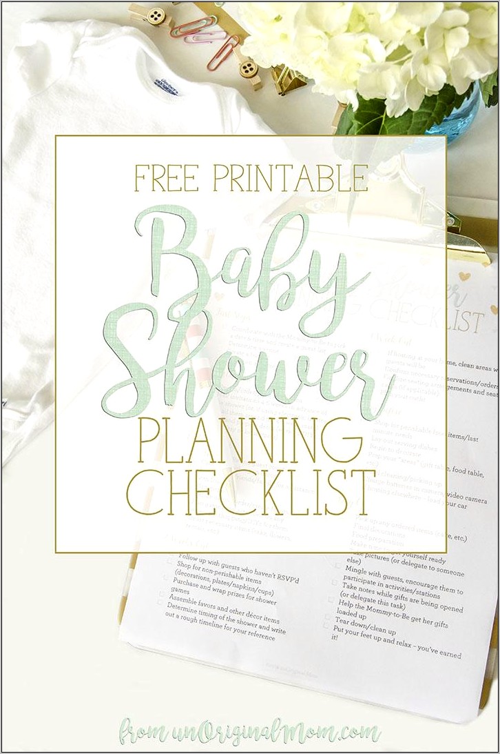Baby Shower Wish List Template Free