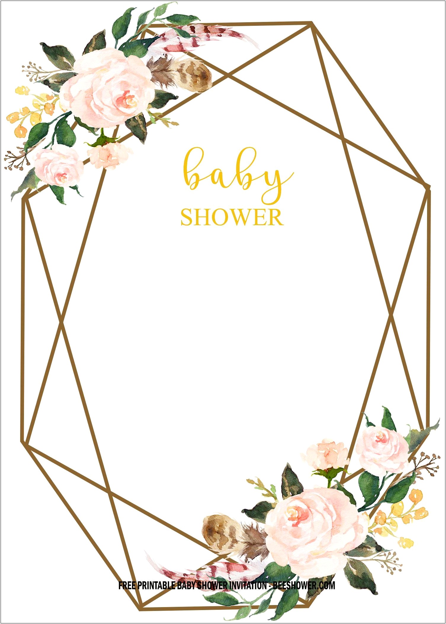 Baby Sprinkle Free Invitation Template Online
