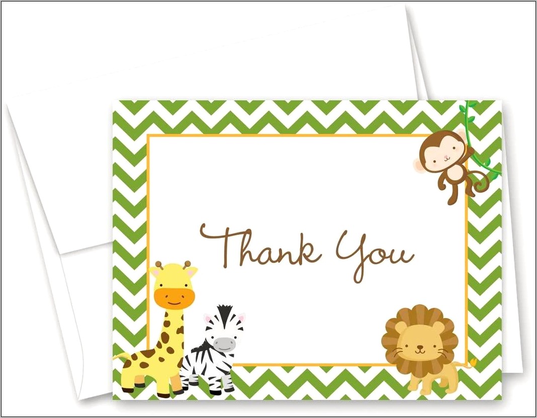 Baby Thank You Cards Template Free