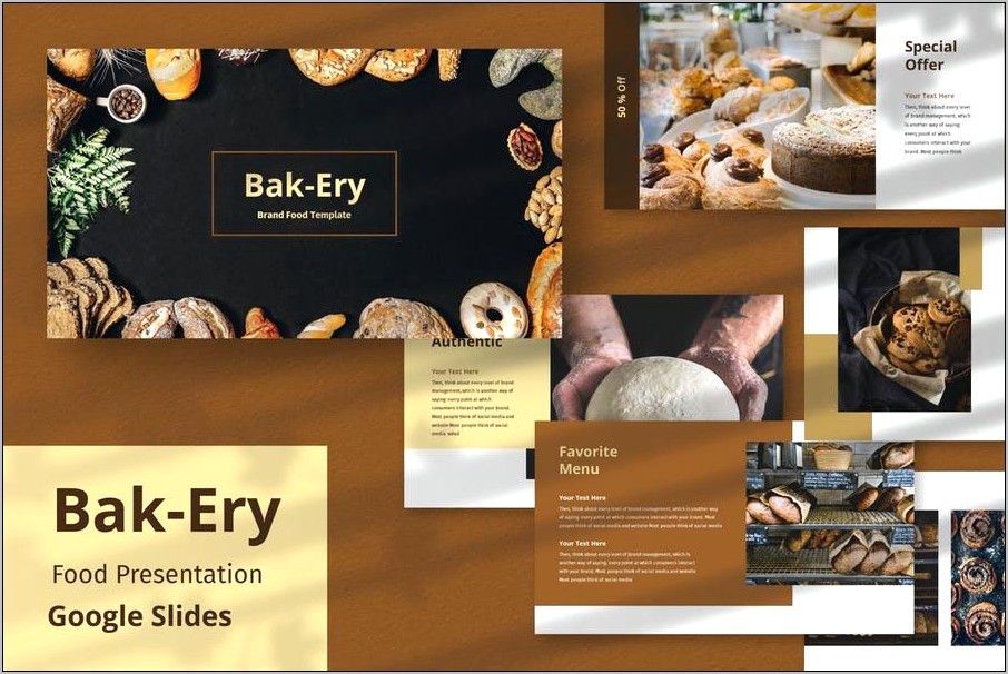 Bakery Themed Powerpoint Template Free Download