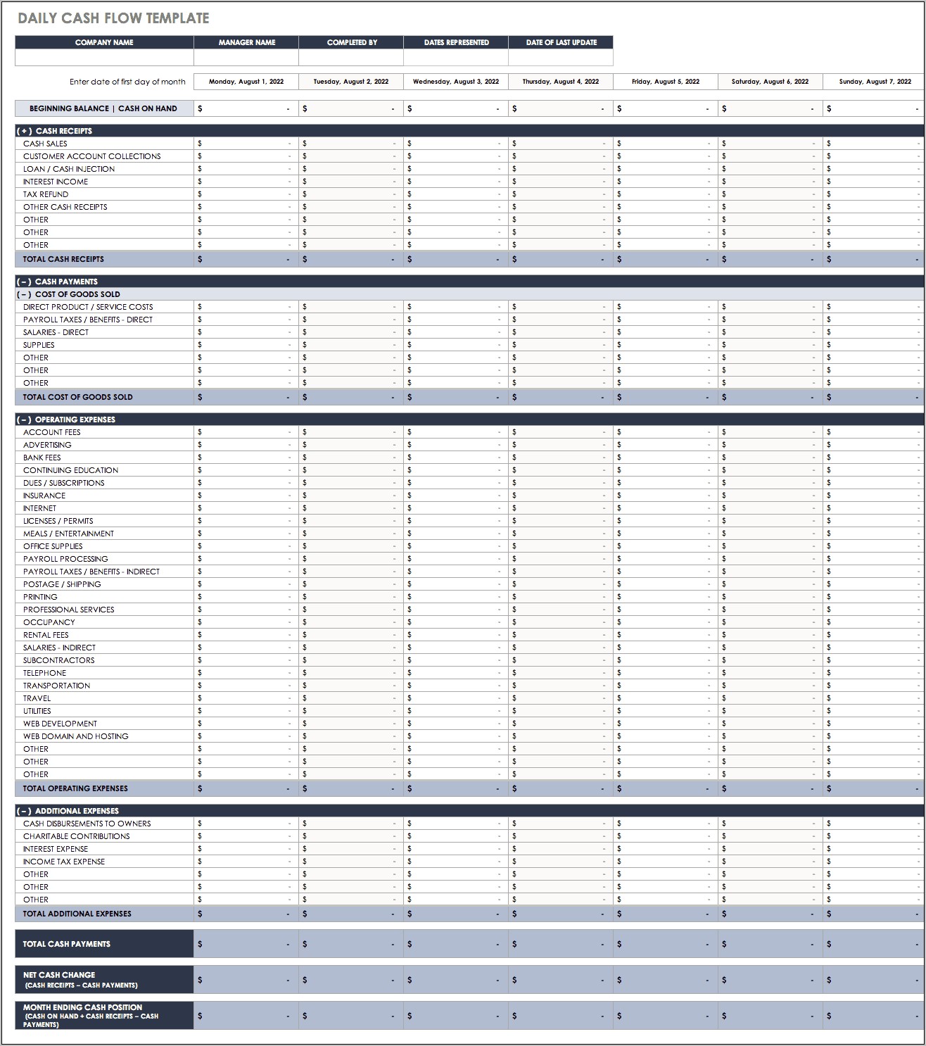Bank Reconciliation Template Excel Free Download
