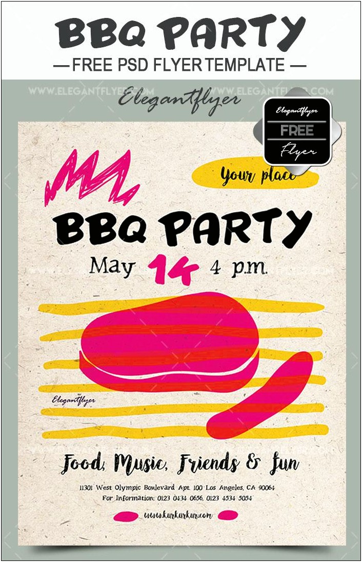 Barbecue Lake Park Flyer Template Free