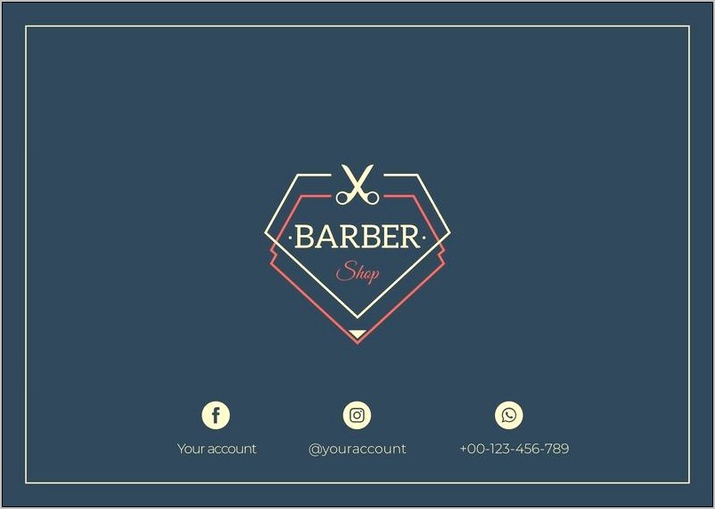 Barber Shop Gift Certificate Template Free