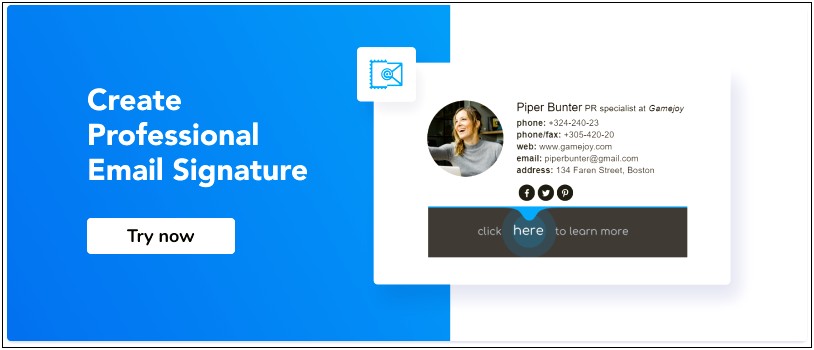 Basic Email Signature Templates Free Download