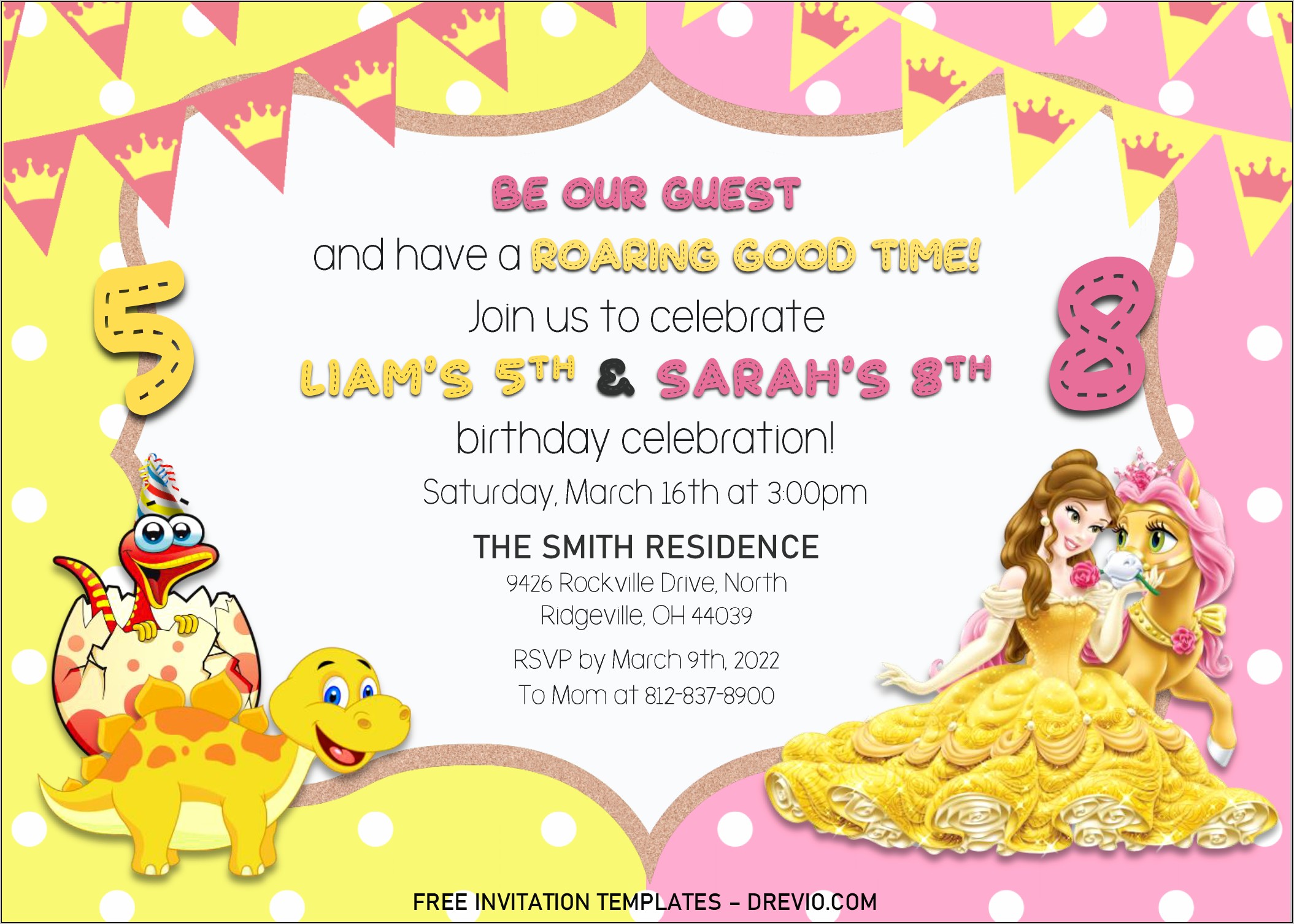 Be Our Guest Invitation Template Free