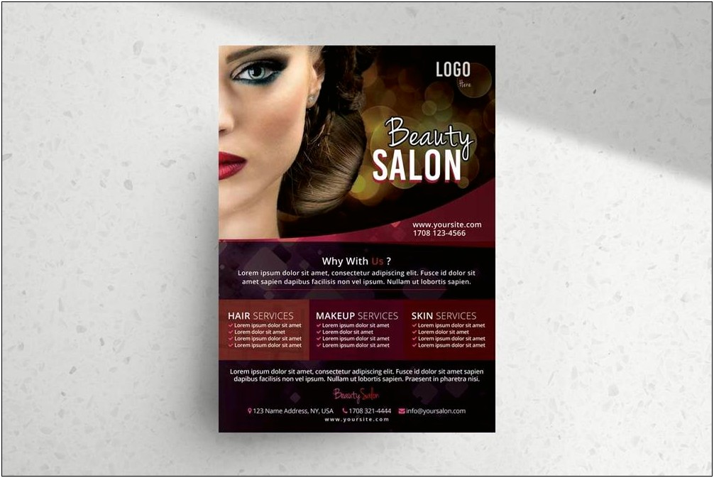 Beauty Care Free Psd Flyer Template