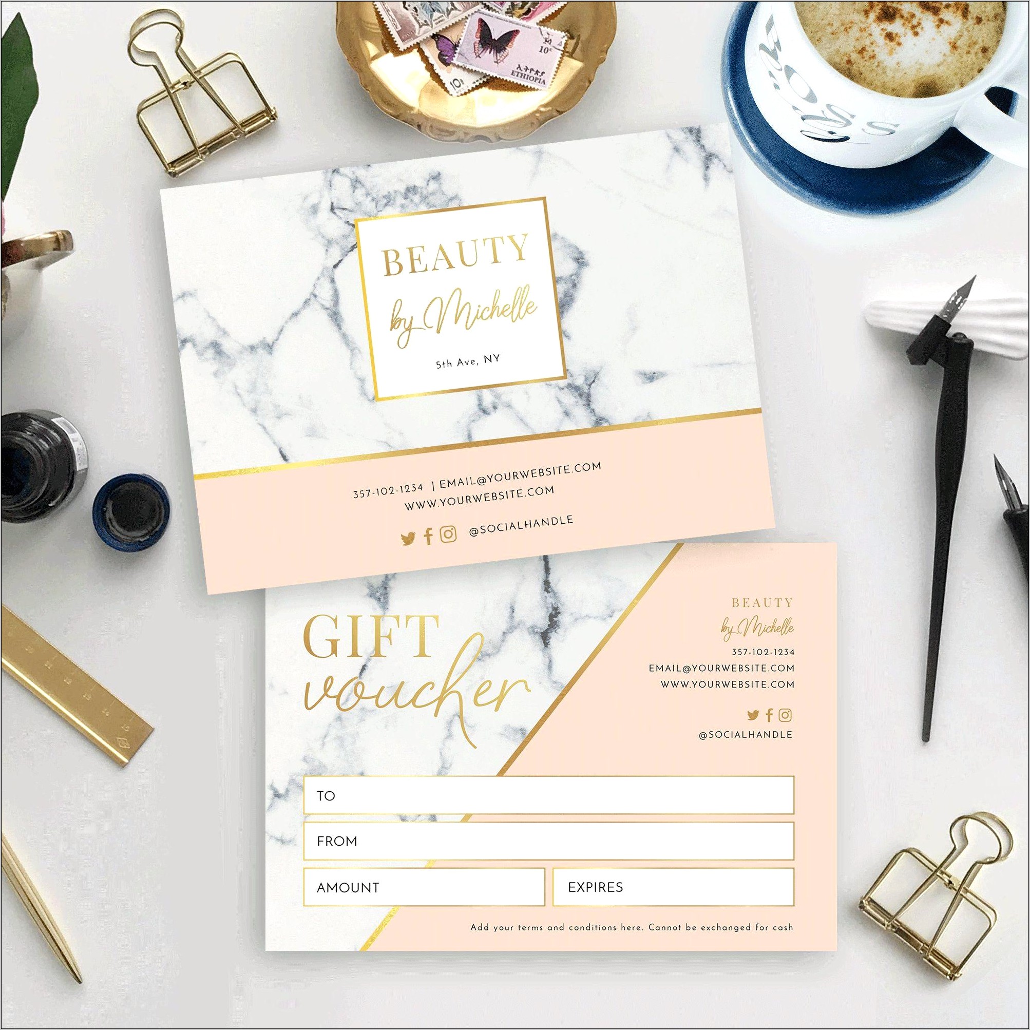 Beauty Gift Certificate Template Free Download