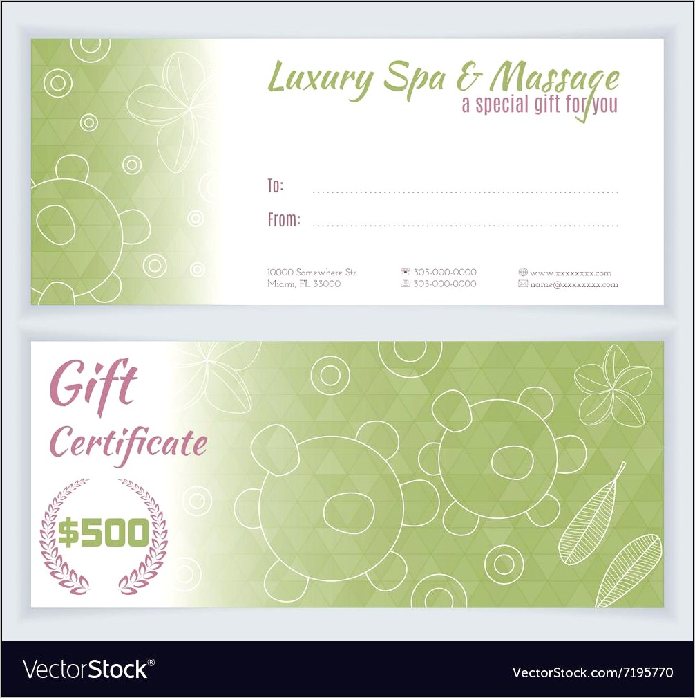 Beauty Salon Gift Certificate Template Free
