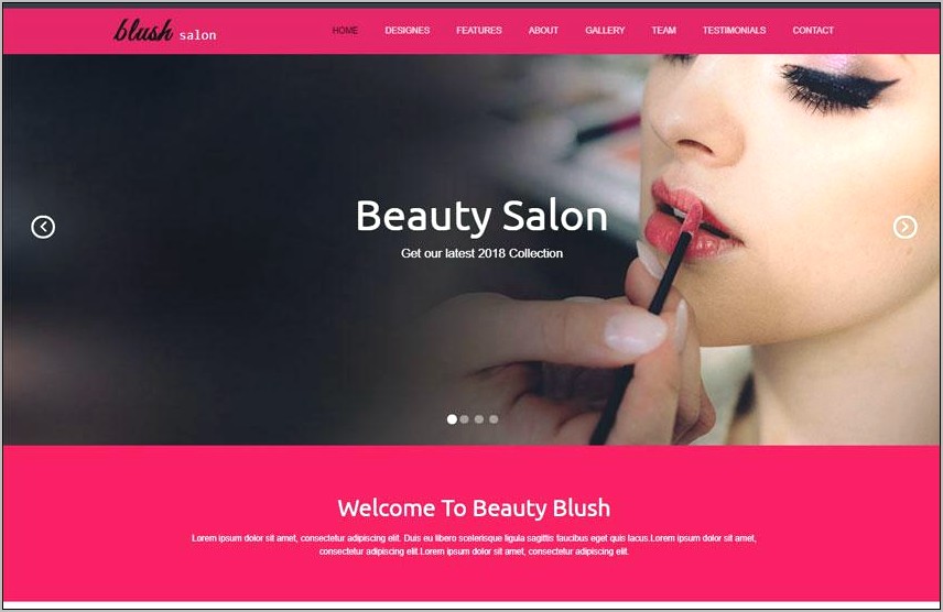 Beauty Salon Html Template Free Download