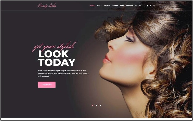 Beauty Salon Joomla Template Free Download