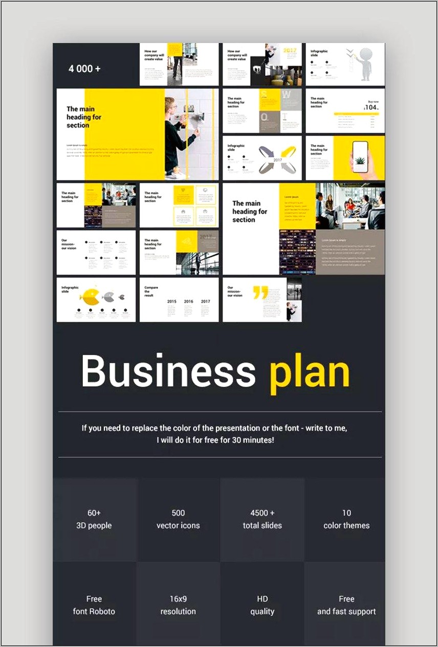Best Business Plan Template Ppt Free