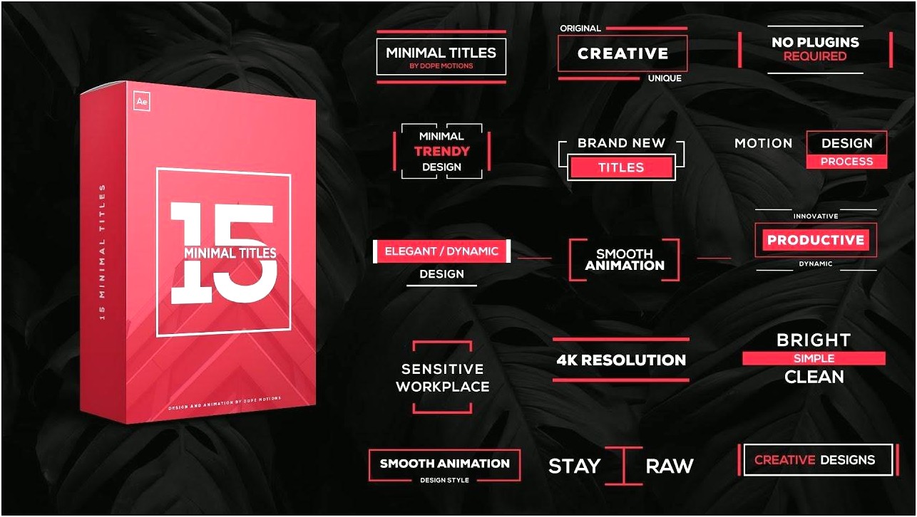 Best Free After Effects Title Templates