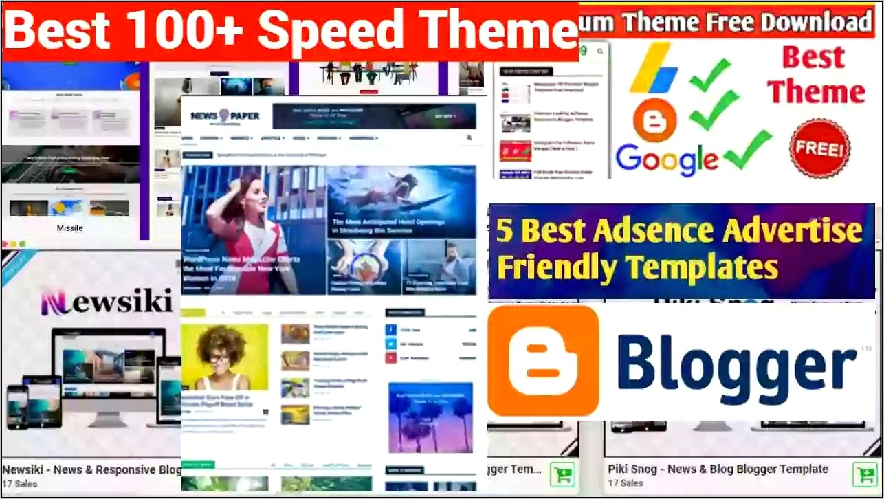 Best Free Blogger Templates For Adsense