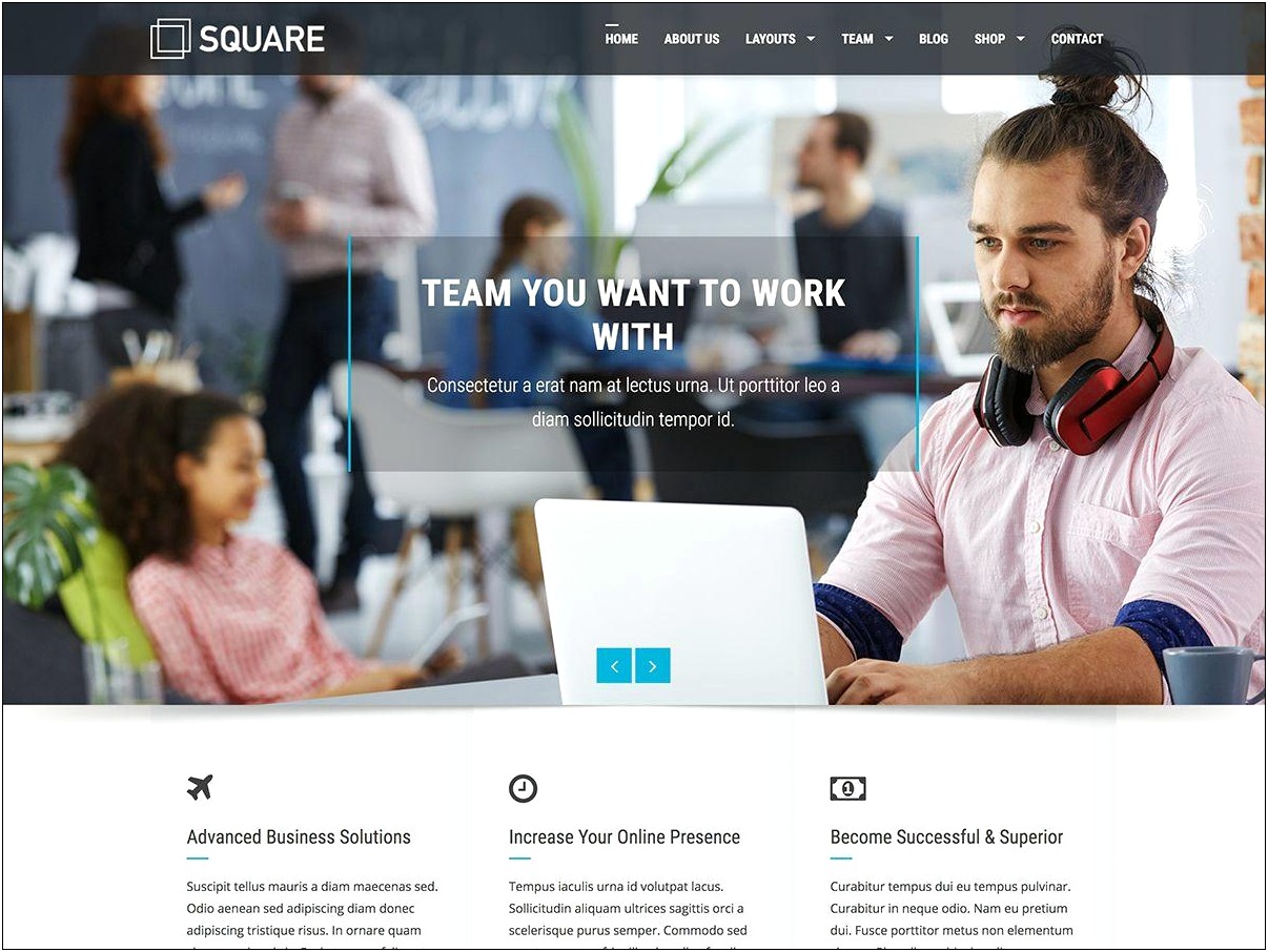 Best Free Ecommerce WordPress Template Square