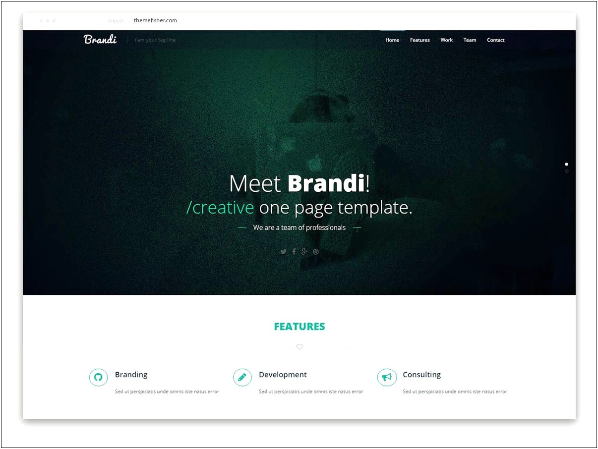 Best Free One Page Html Templates