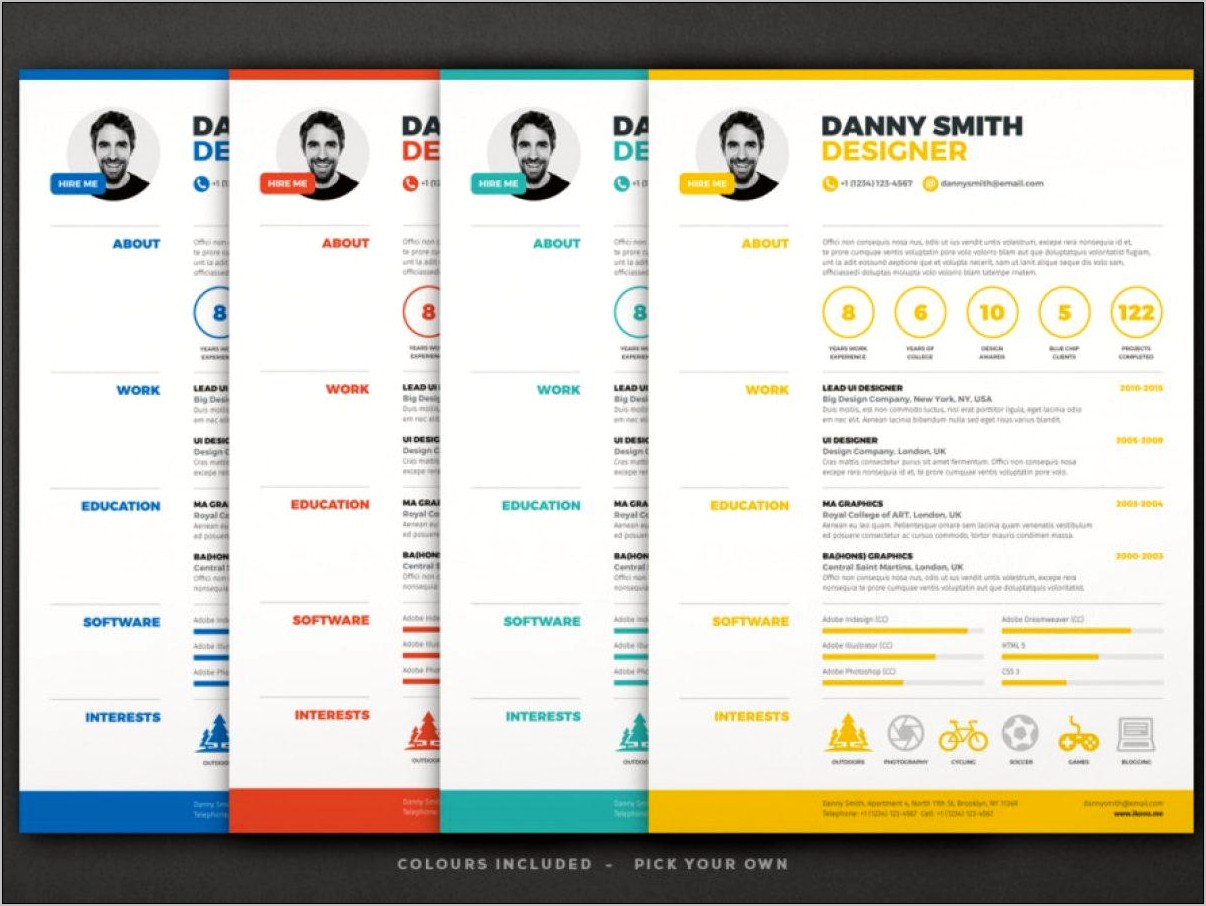 Best One Page Cv Template Free