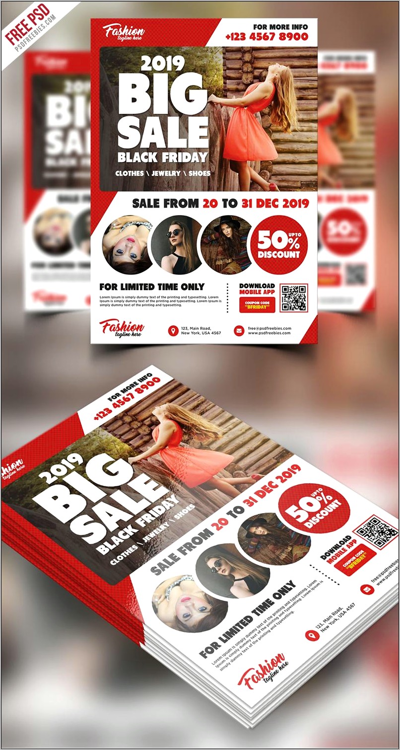 Big Sale Promotion Flyer Templates Free